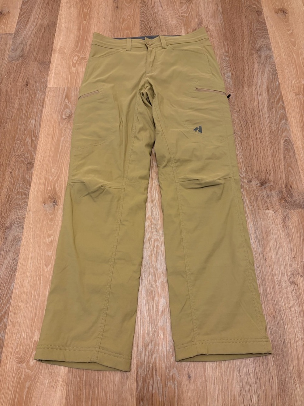 Eddie Bauer Guide Pro Tan Outdoor Cargo Pants 30x32 Warm Fleece Lined Camping